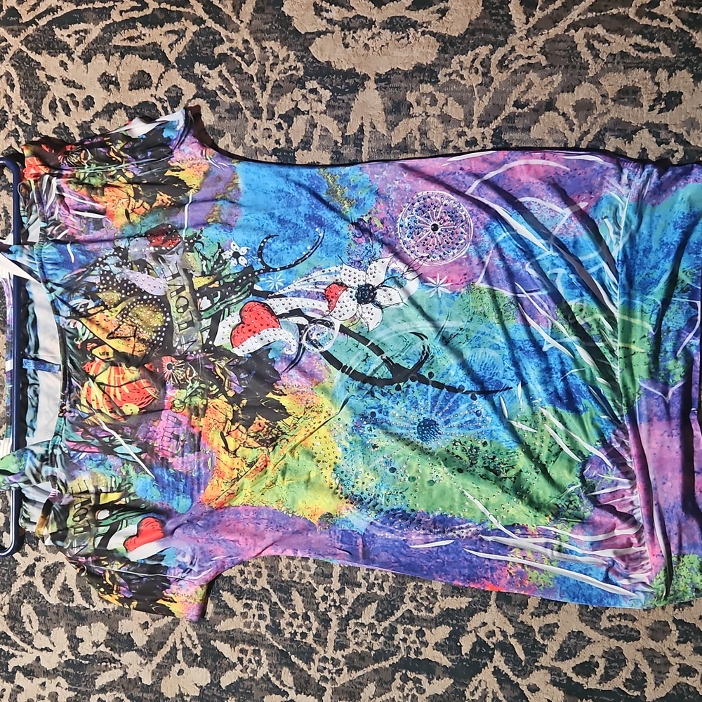 Off the shoulder s waist length blig shirt